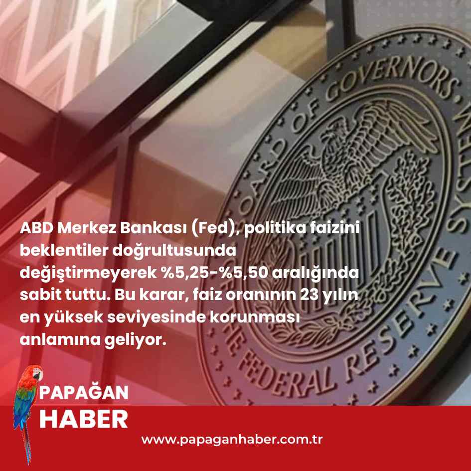 Fed faizi sabit tuttu